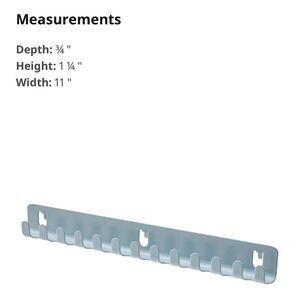 IKEA SKÅDIS SKADIS Hook Rack, Light Grey-Blue (105.541.70) NEW Pegboard
